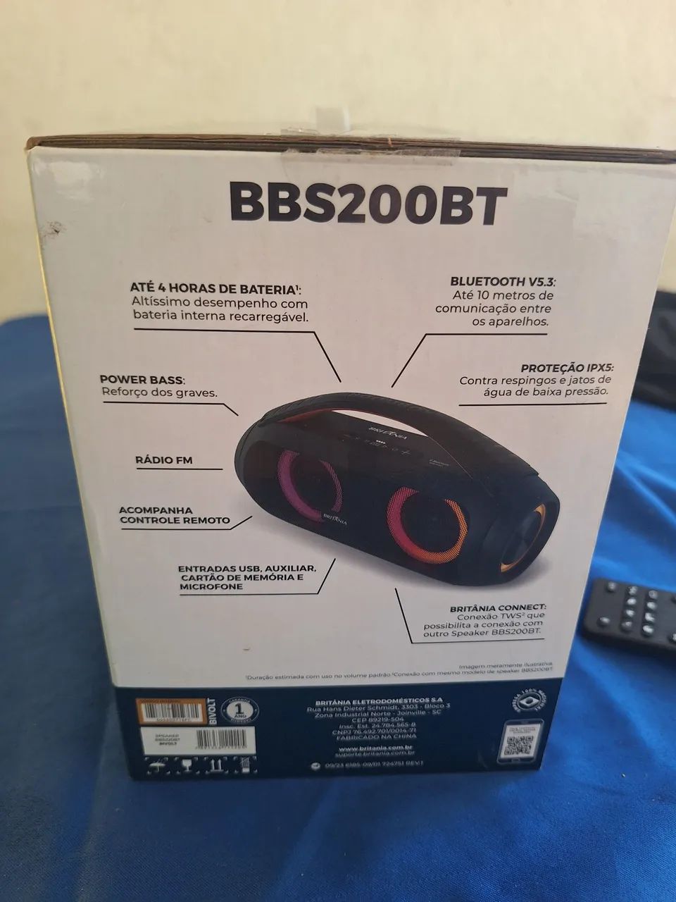 Caixa de som BBS200BT com IPX5 - Foto 3