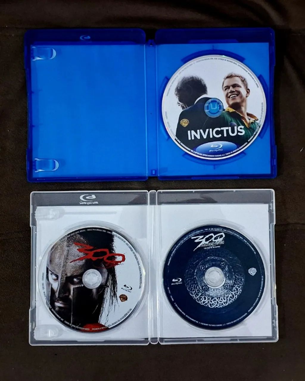 Blu-rays 300, 300: A Ascensão do Império, Os Espíritos e Invictus - Foto 4