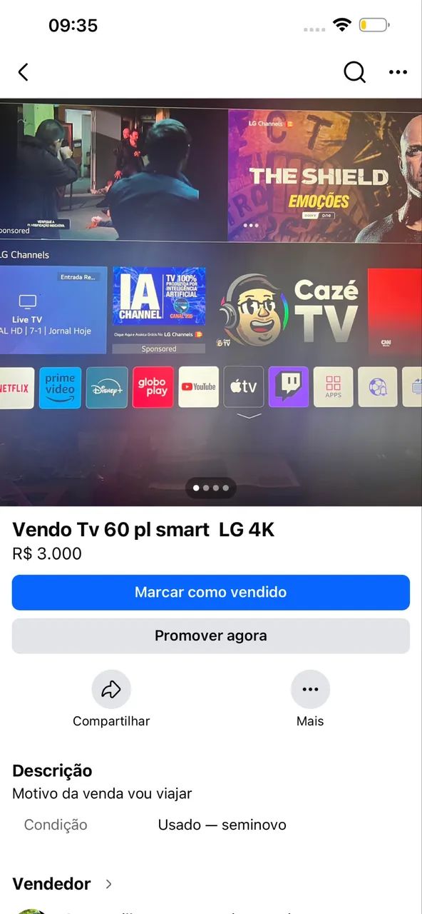 Vendo uma televisão de 60 4K - Foto 3