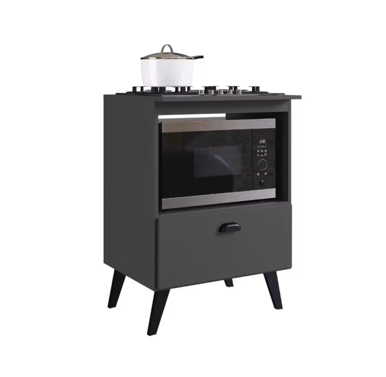 Cooktop 4 bocas com balcão 