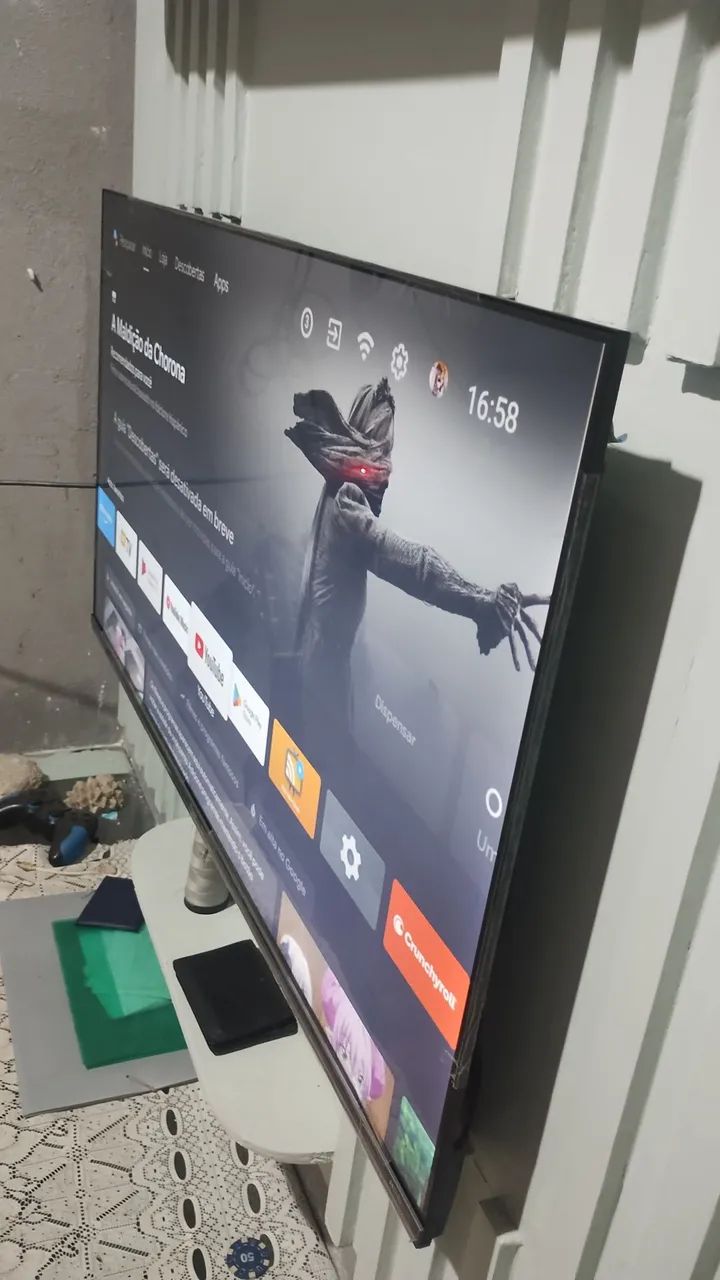 TV Android semi nova 40 PL ainda nos plásticos e com caixa - Foto 2