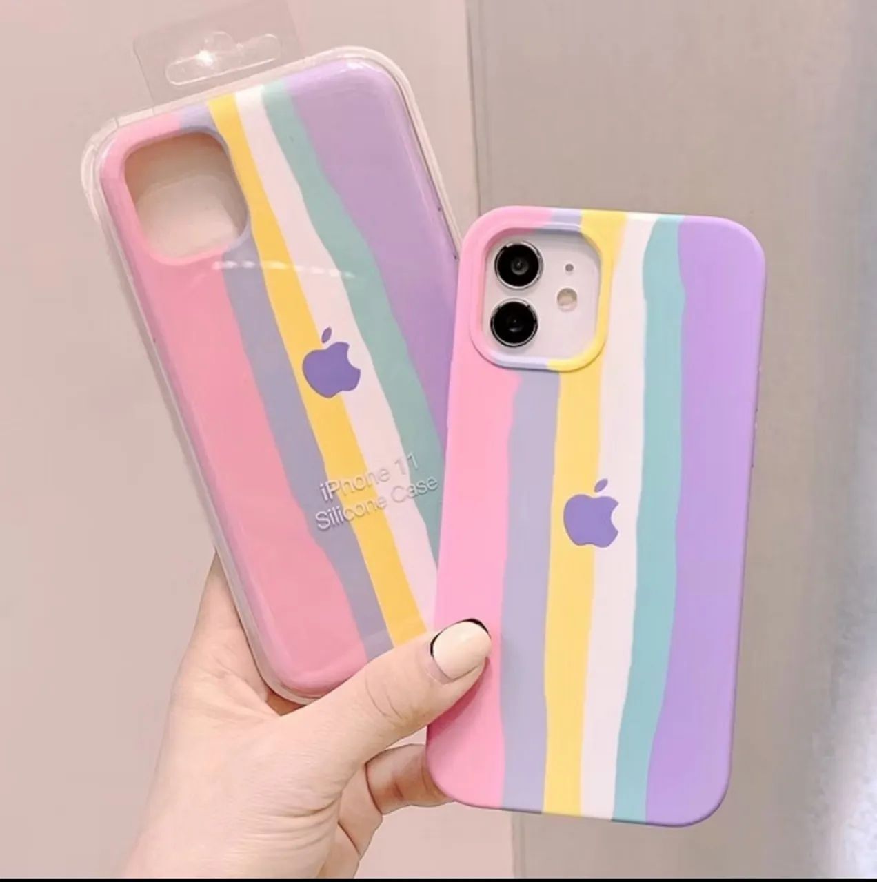 CAPINHA CASE ARCO-ÍRIS IPHONE 11 PRO IPHONE 12 PRO MAX 11 XR - Foto 2