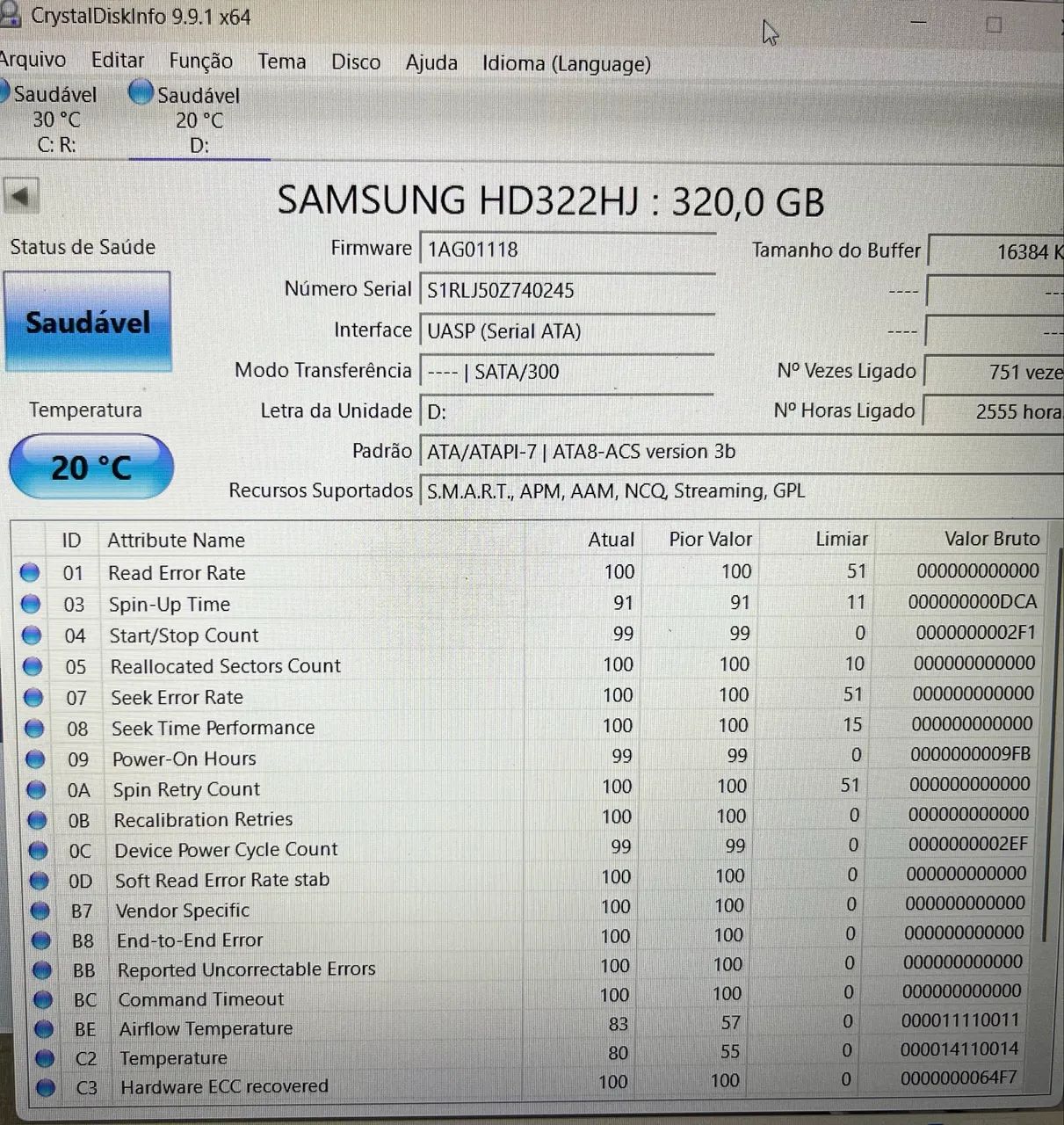 HD samsung 320gb - Foto 2