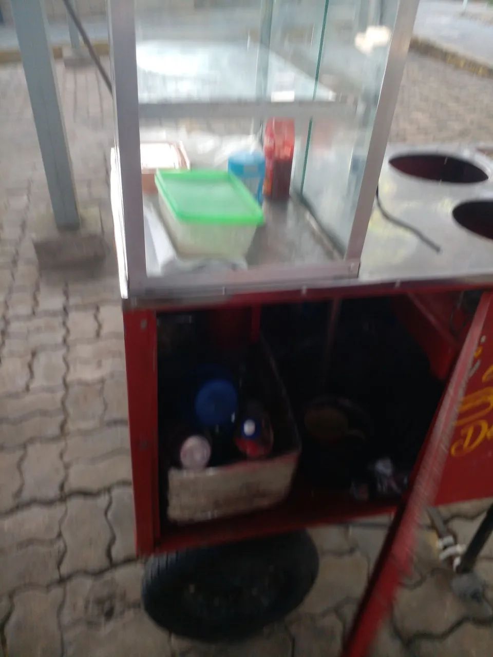 Carrinho de cachorro quente  leve e compacto - Foto 4