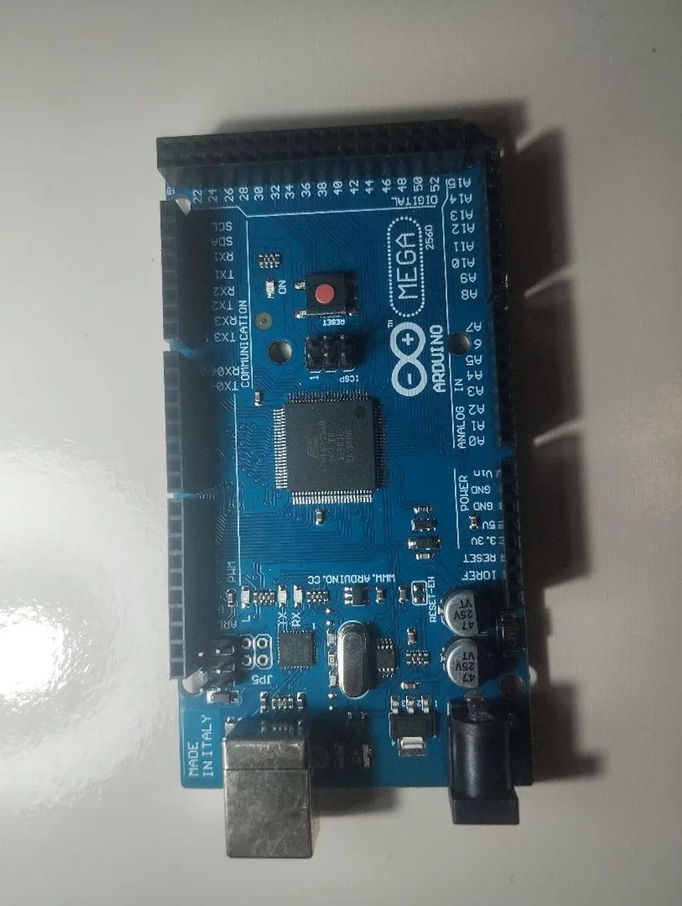 Placa Mega Atmega2560 R3 16u2 Cabo Usb Compatível Com Arduino