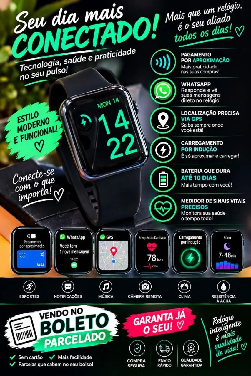 Relógio smartwatch 