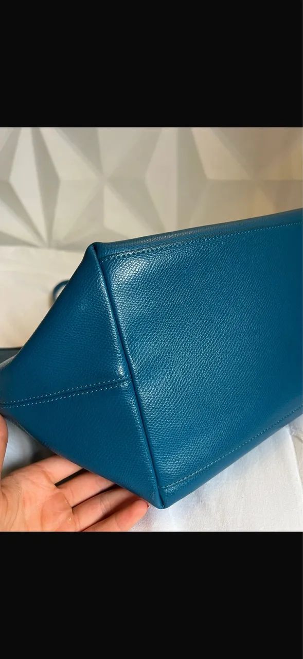 Bolsa de couro COACH azul - Foto 5