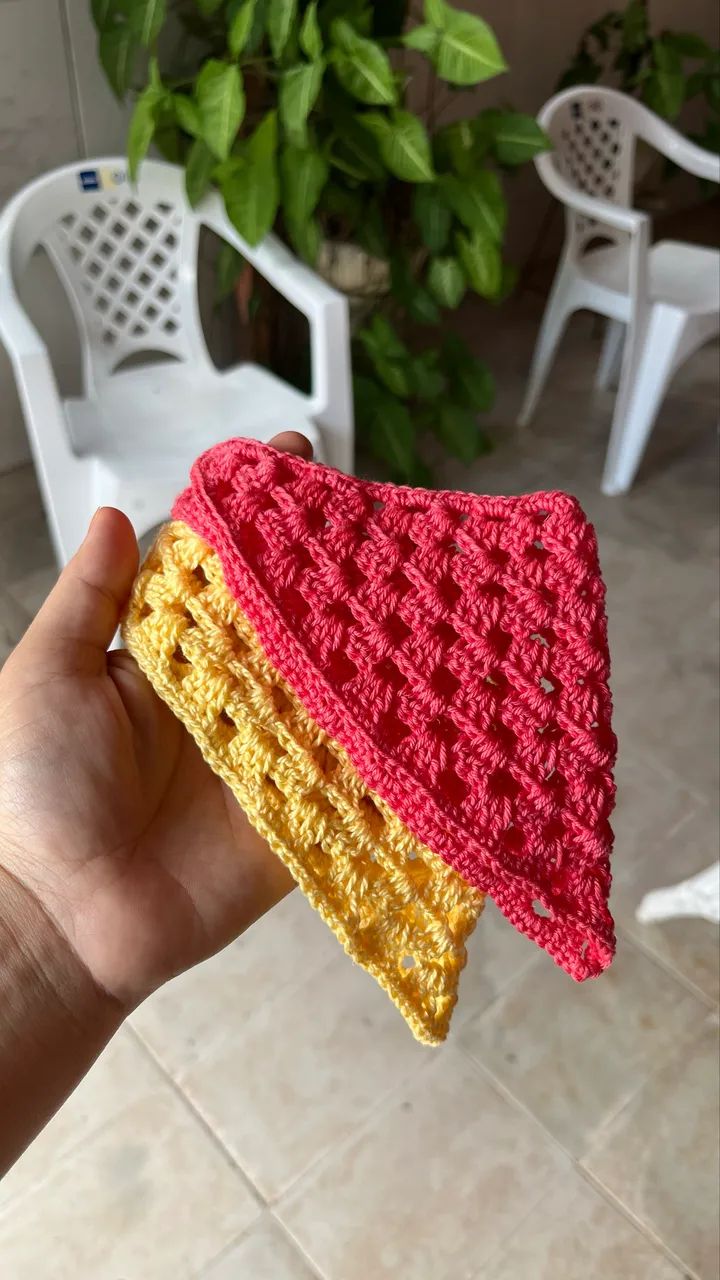 Crochê bandana pet - Foto 2