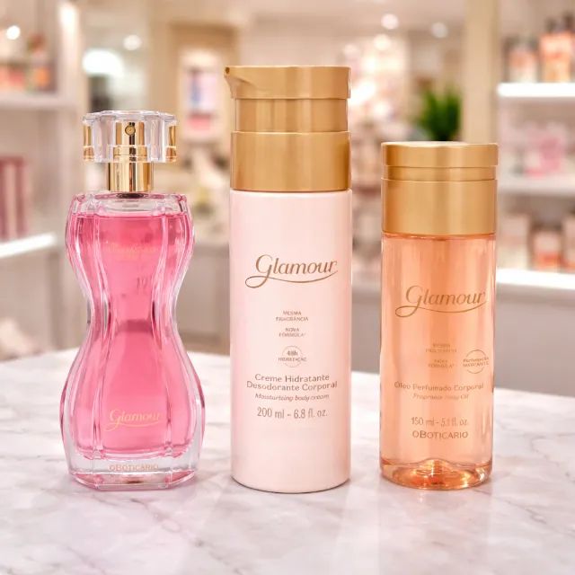 Combo Glamour Perfume + Hidratante + Óleo Corporal - Foto 2