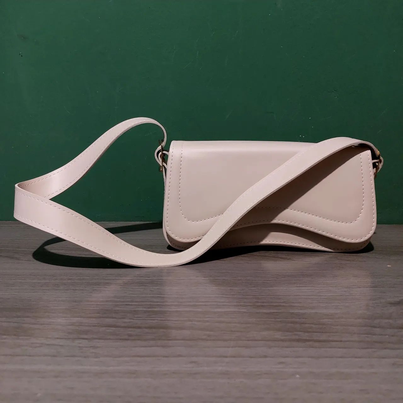 Bolsa Transversal Feminina Bege - Foto 2