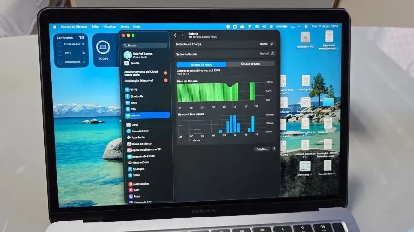 Macbook M1 Air 256Gb + caixa original - Foto 3