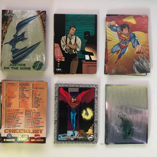 Coleção Lote Cards Avulsos Marvel DC Fleer Flair - Foto 4