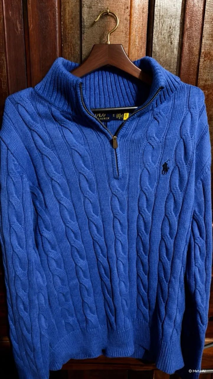 Suéter Polo Ralph Lauren Quarter Zip.
