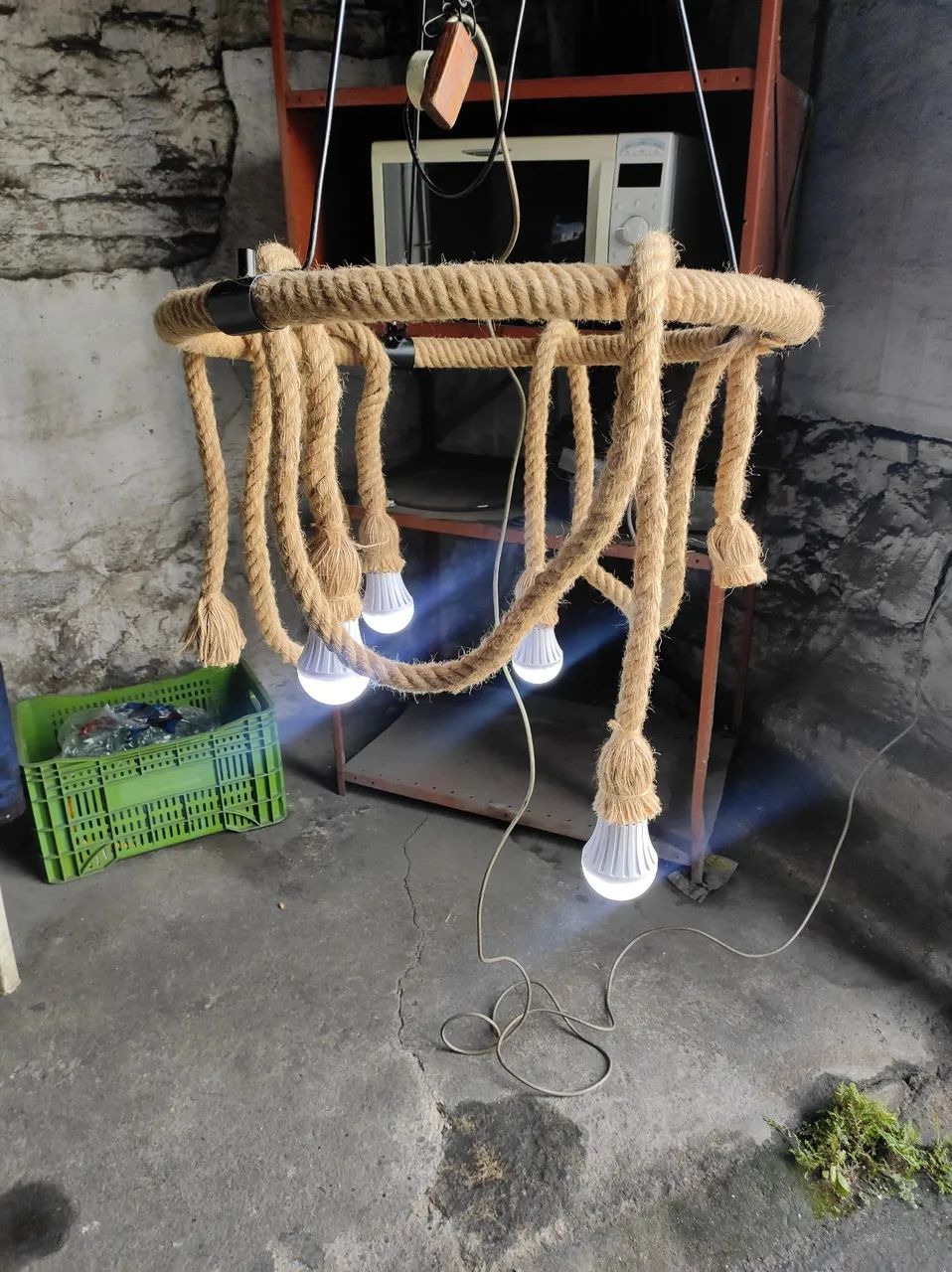luminária de Teto em Corda  - Foto 2