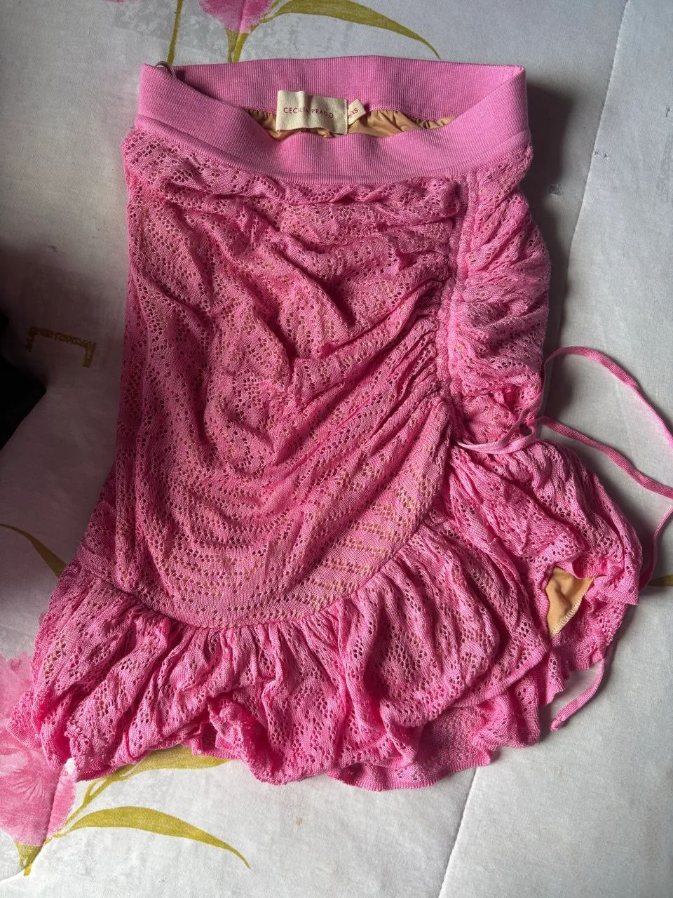 conjunto rosa, saia e blusa - Foto 3
