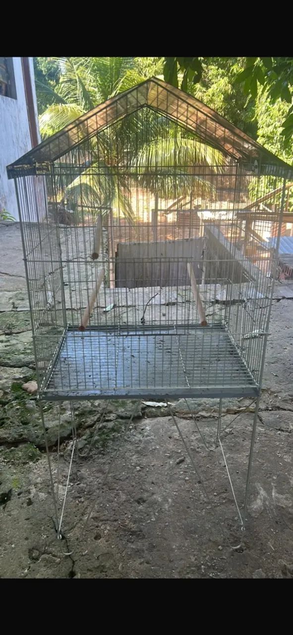 Gaiola para pássaros com suporte - Foto 4