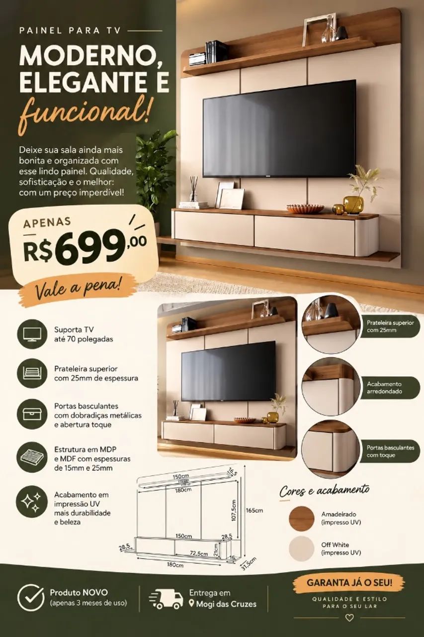 Painel para TV - Foto 2