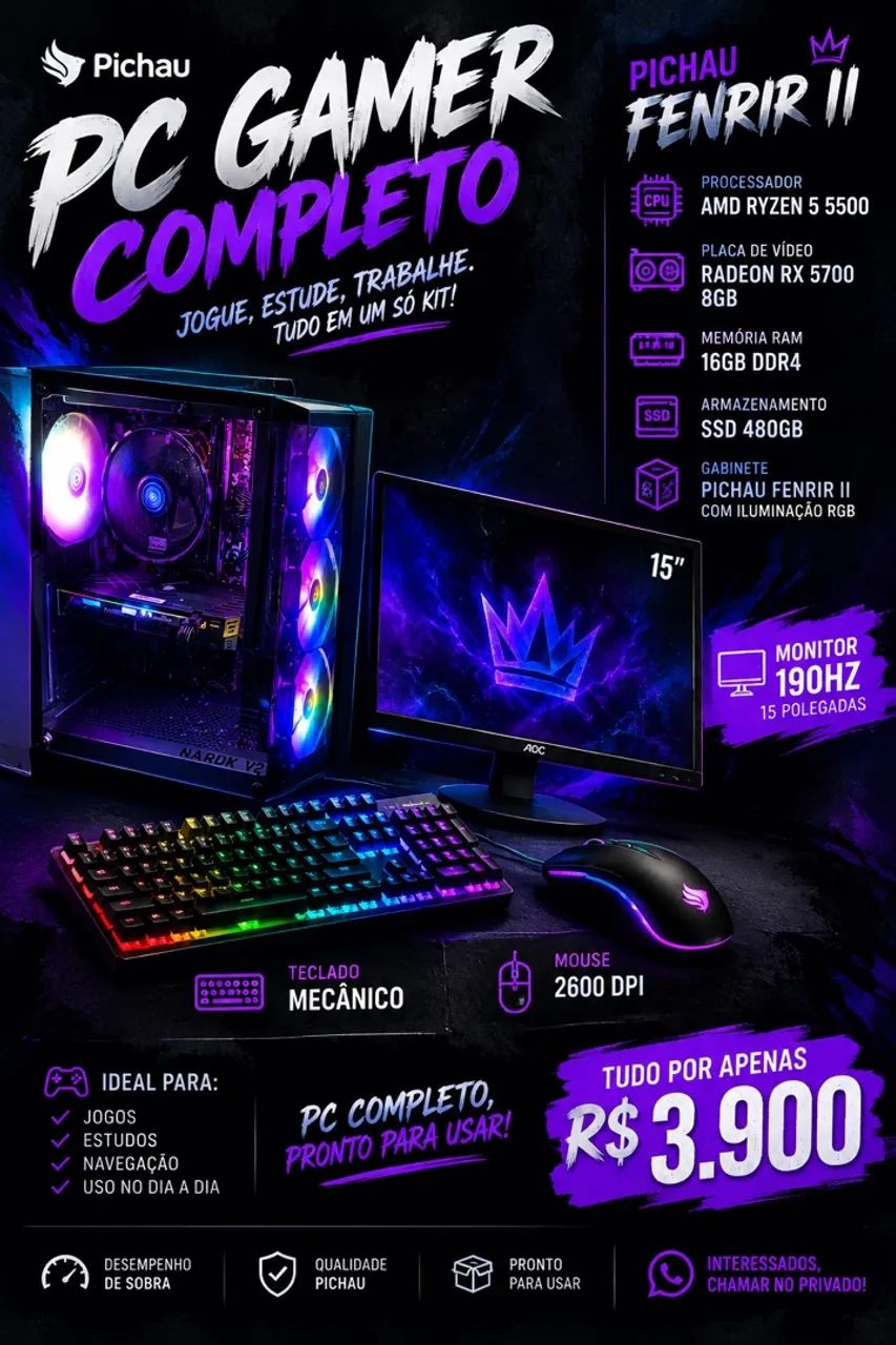 Vende-se pc gamer 