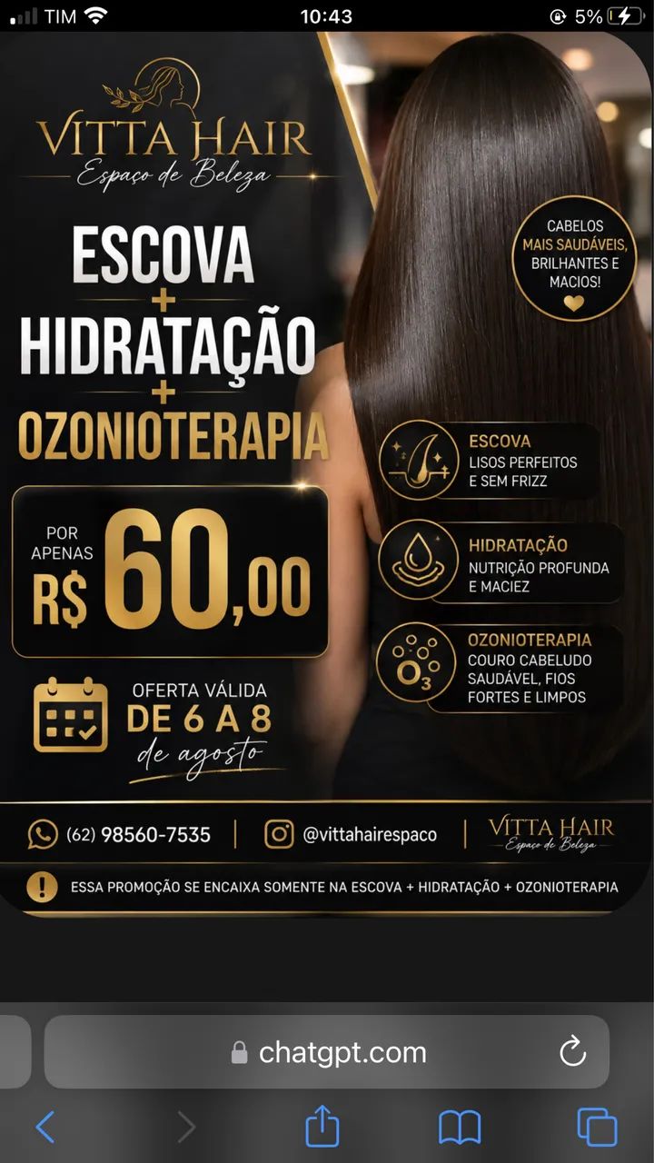Promoção mês de agosto