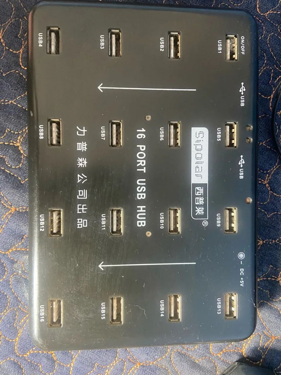 Divisor De Hub Usb 16 Portas Para Teste De Disco Flashmzw