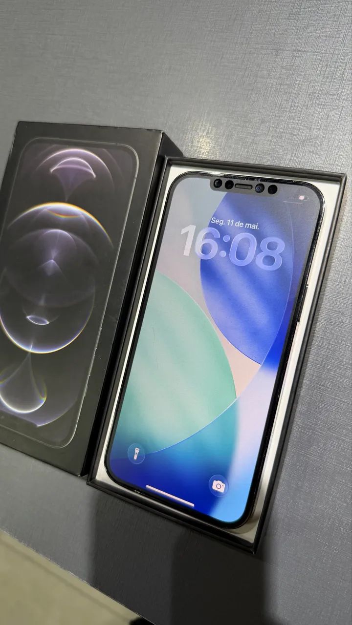 IPHONE 12 PRO MAX 128 BATERIA 100% ZERO - Celulares e Smartphones
