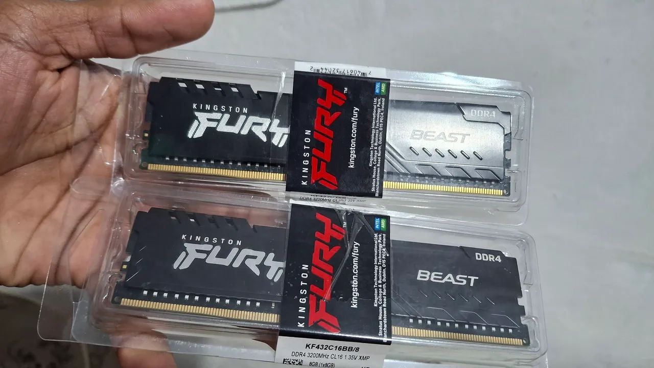 Dois pentes de memória RAM de 8gb cada - Foto 4
