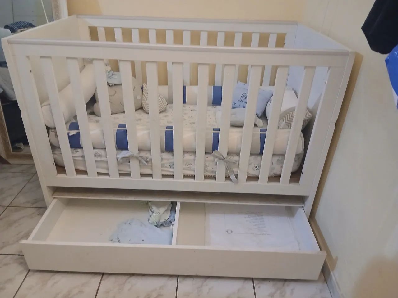 Berço Infantil com gavetas e colchão  - Foto 3