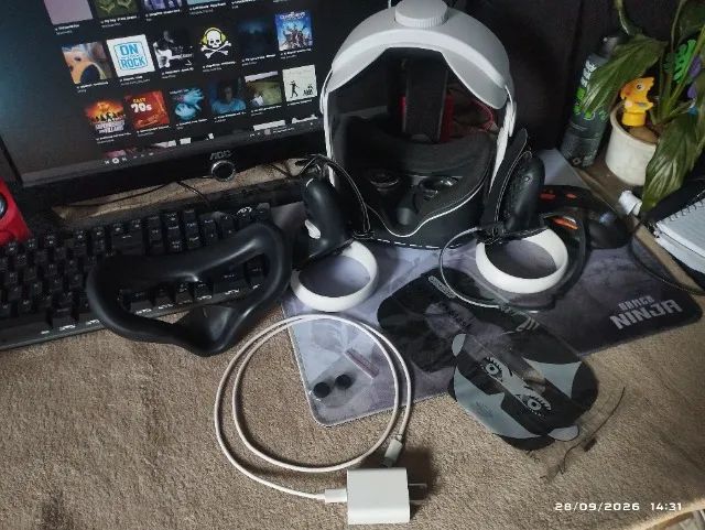 Óculos vr meta quest 2 - 128 gb - competo e com acessórios  - Foto 2