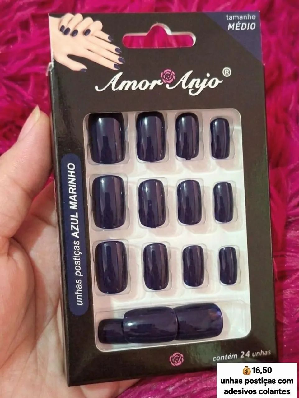 Unhas postiças com adesivos colantes  - Foto 4
