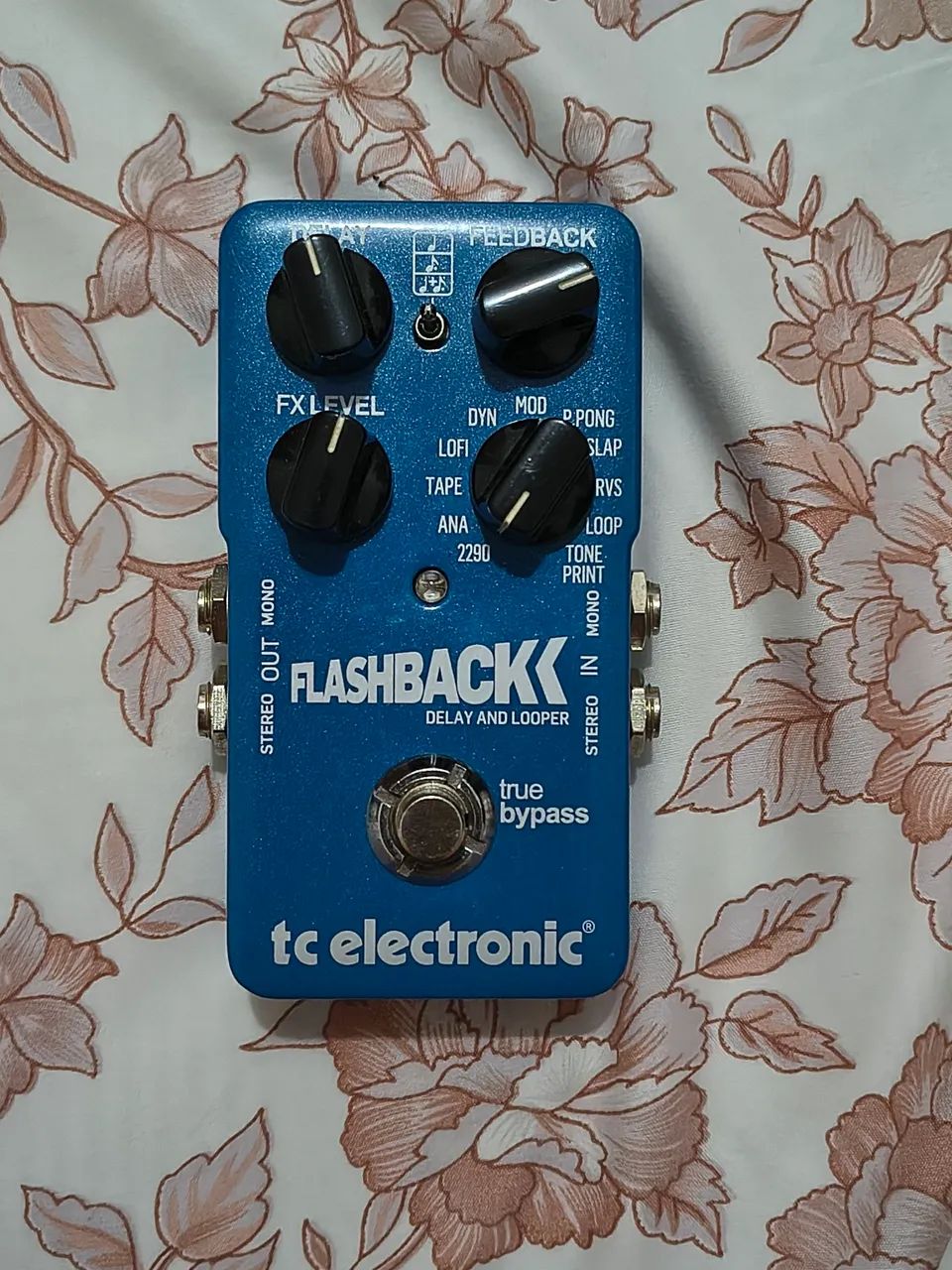Pedal de delay flashback v1 tc Electronic guitarra/baixo