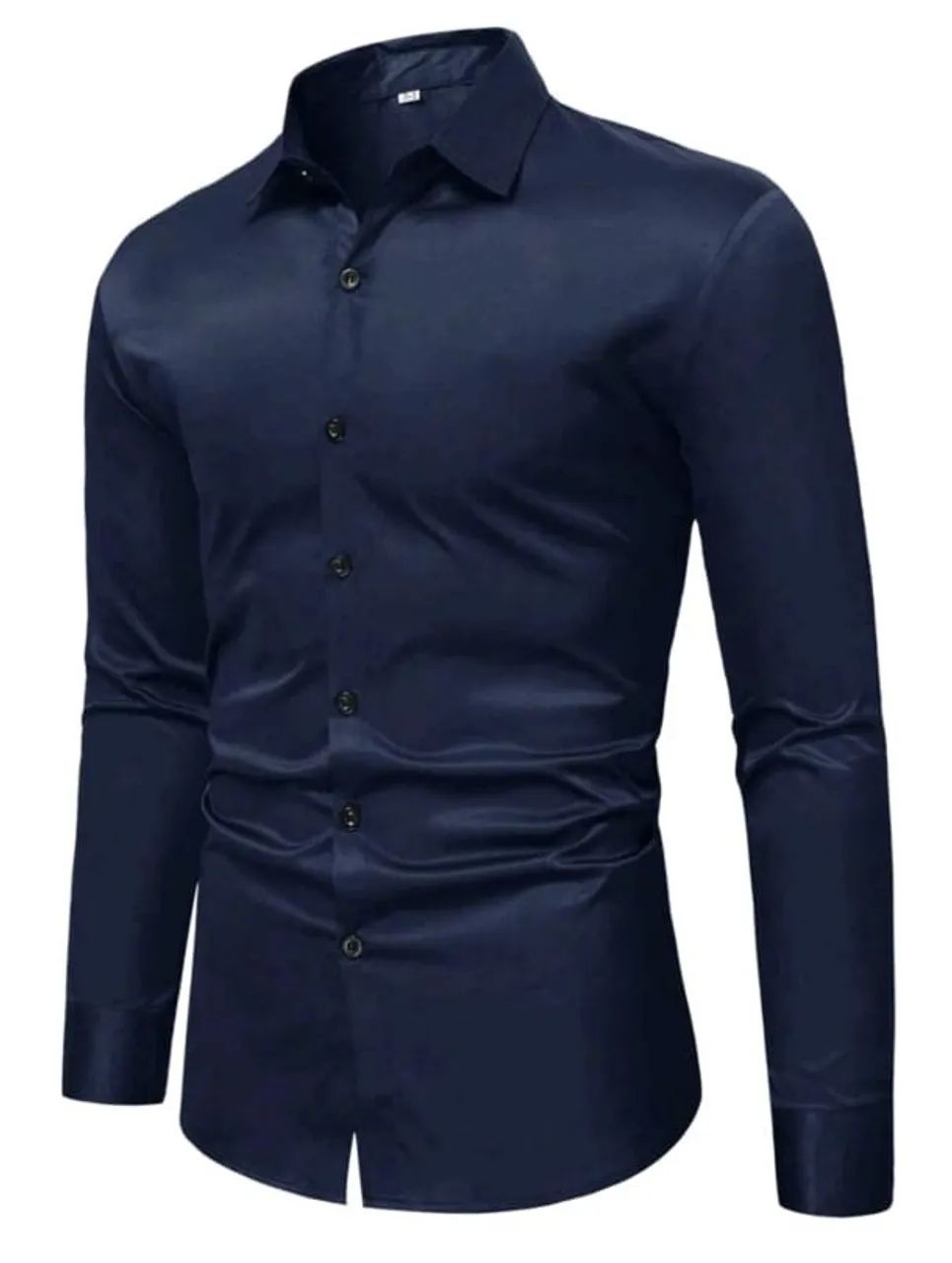Camisa Azul Marinho Manfinity