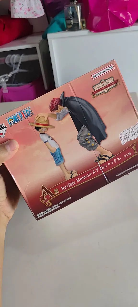 SHANKS E LUFFY REVIBLE MOMENT ICHIBAN KUJI ORIGINAL 