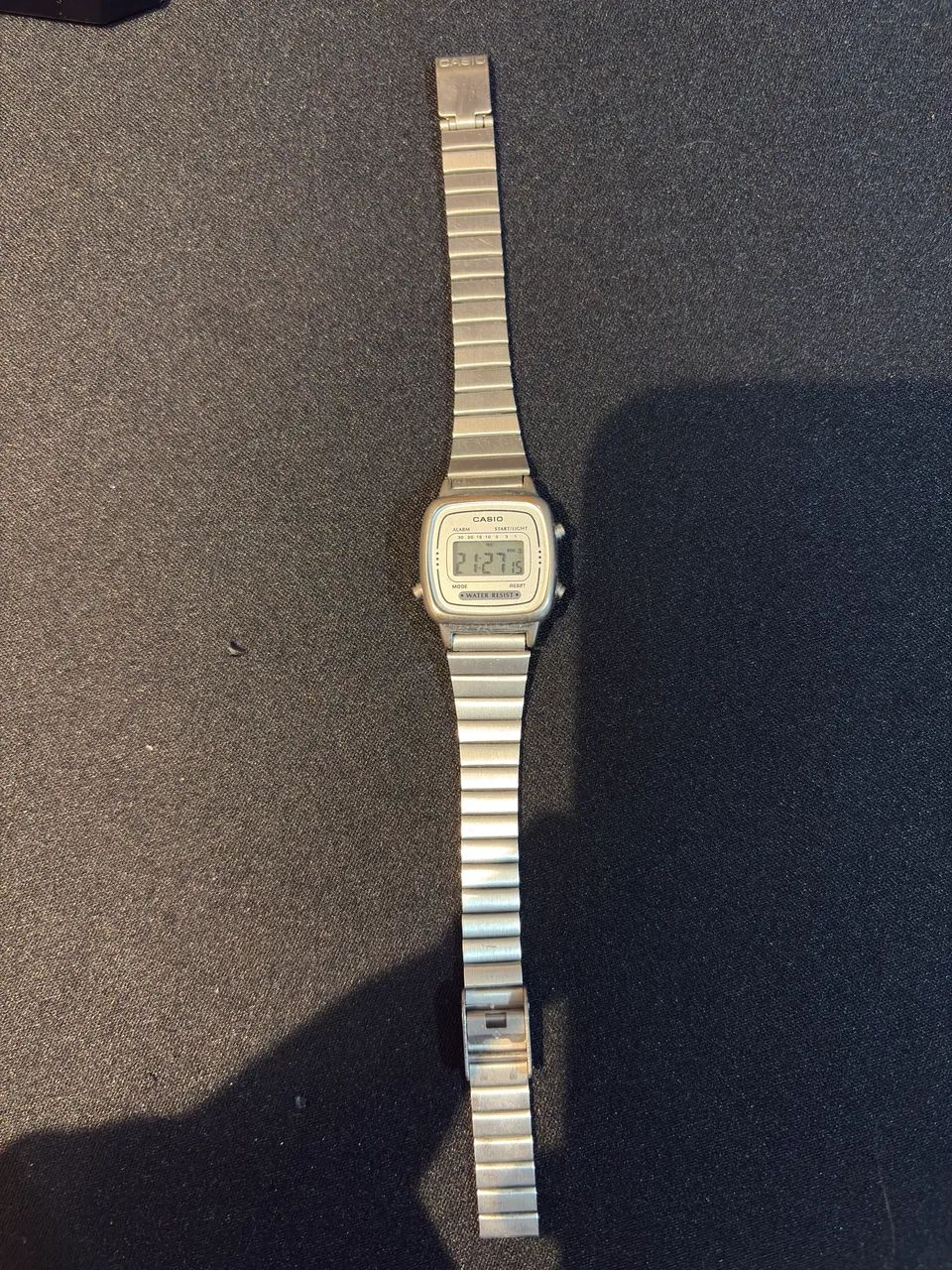 Relógio Casio mini feminino vintage prata digital 
