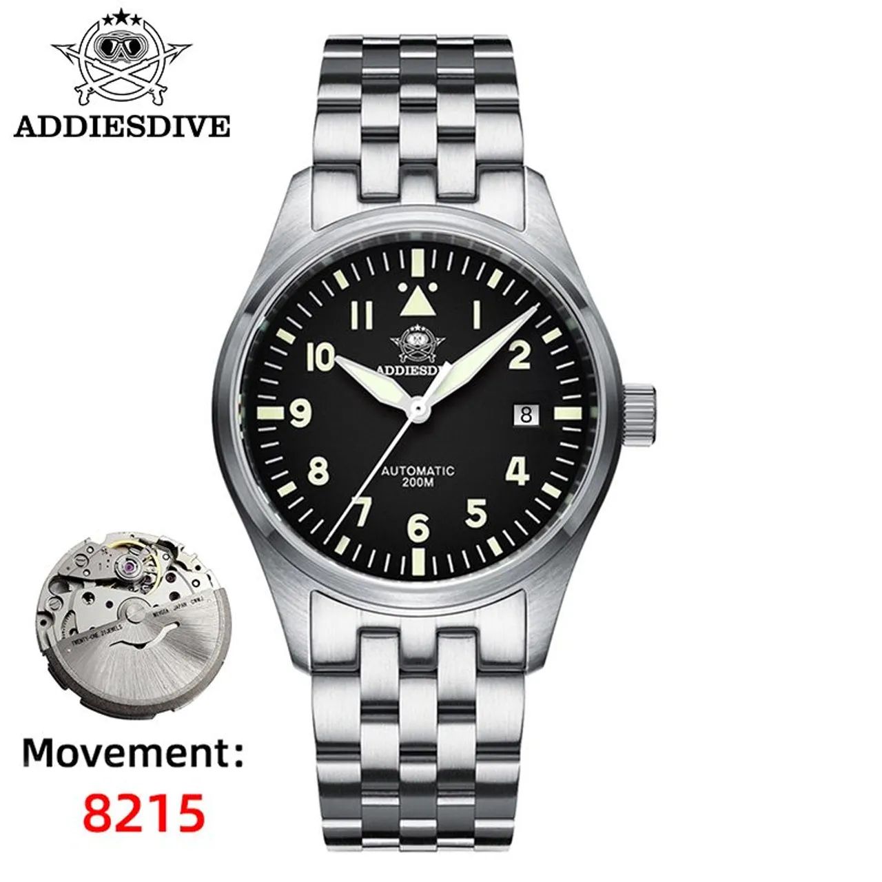 Relógio Masculino Automático Addiesdive 