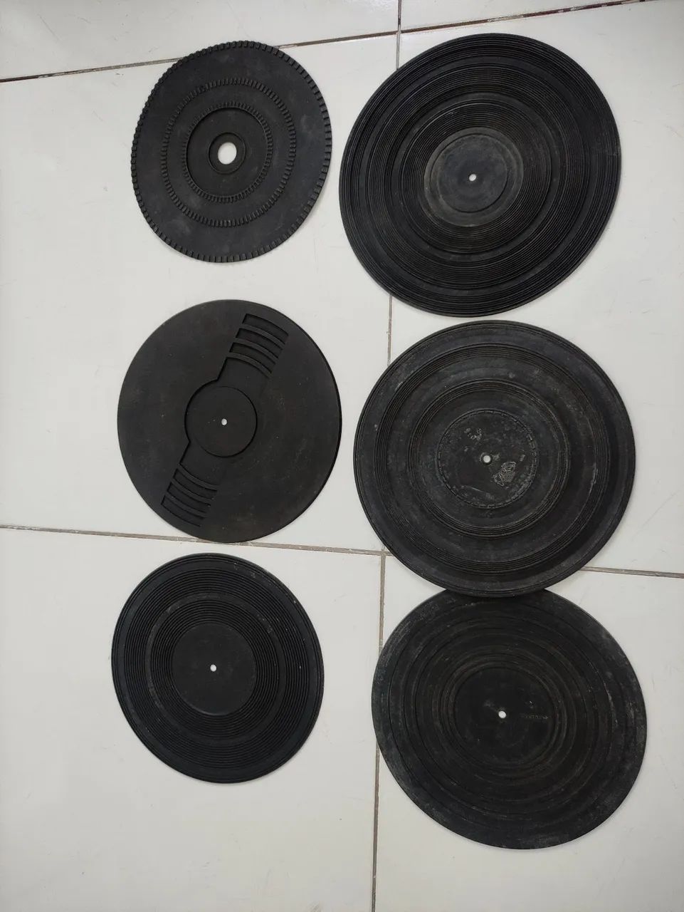 Lote borrachões para toca discos technics etc.