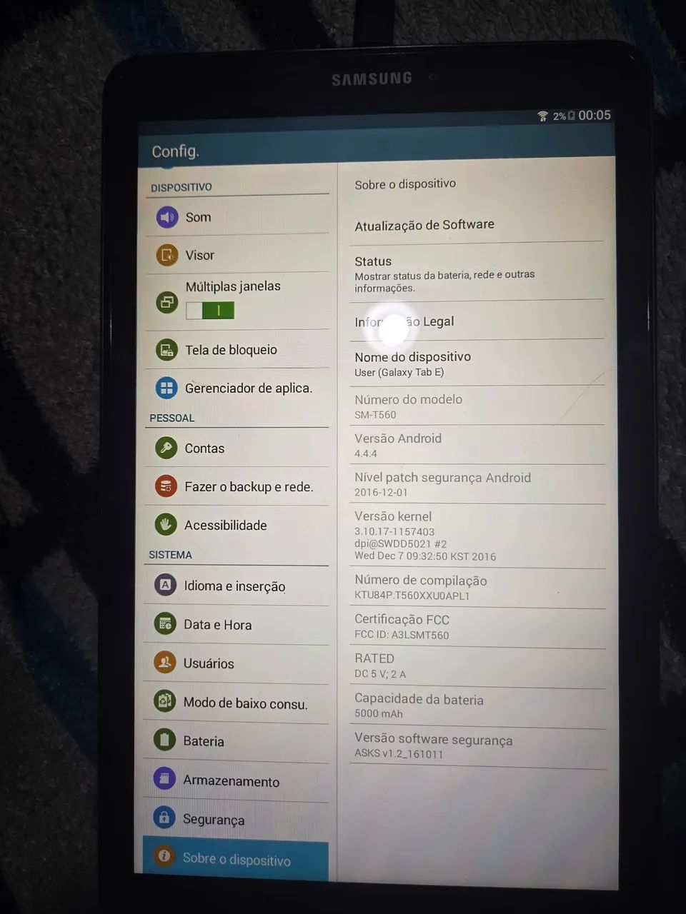 Galaxy Tab e SM-T560 - Foto 3