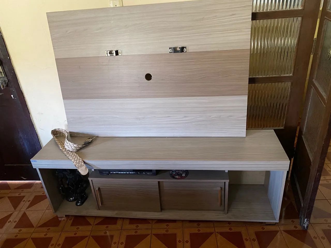 Reck e painel de parede, semi novo 