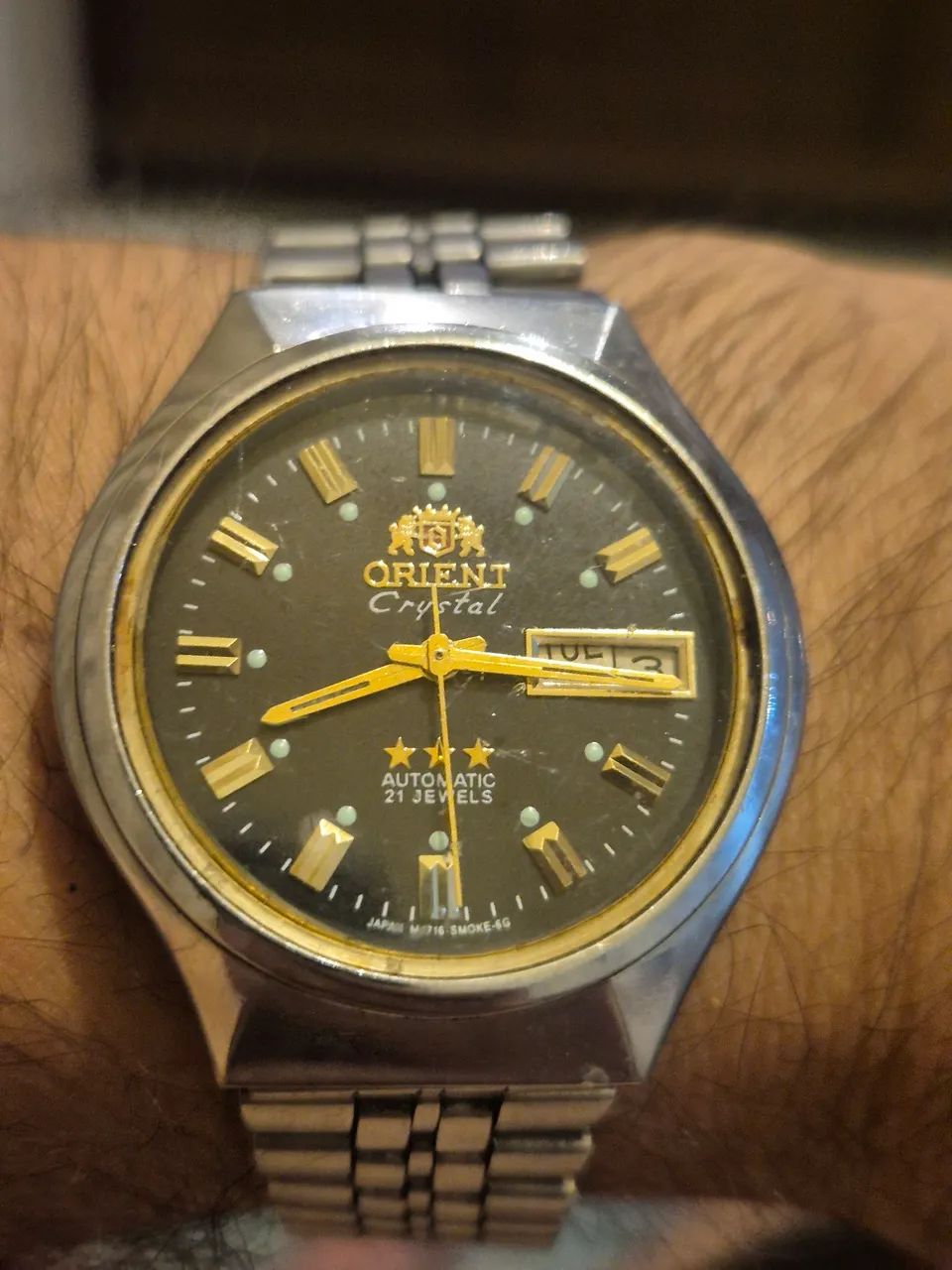 Relógio ORIENT CRYSTAL 3 ESTRELAS  PRETO   -   ÓTIMO ESTADO - Foto 2
