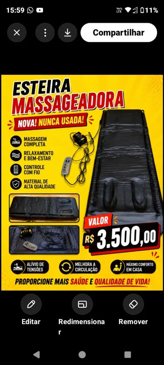 Esteira Massageadora  - Foto 5
