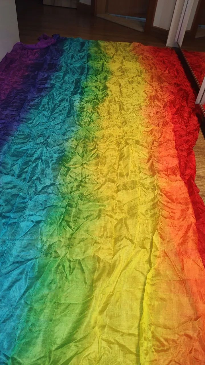 Kit dança do ventre (véu de seda + 2 lenço saia com moedas) - Foto 2