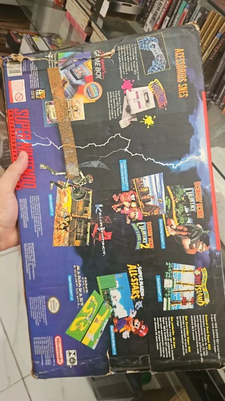 Caixa + isopor super Nintendo snes - Foto 6