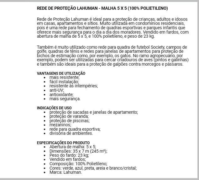Rede de Proteção  - Foto 2