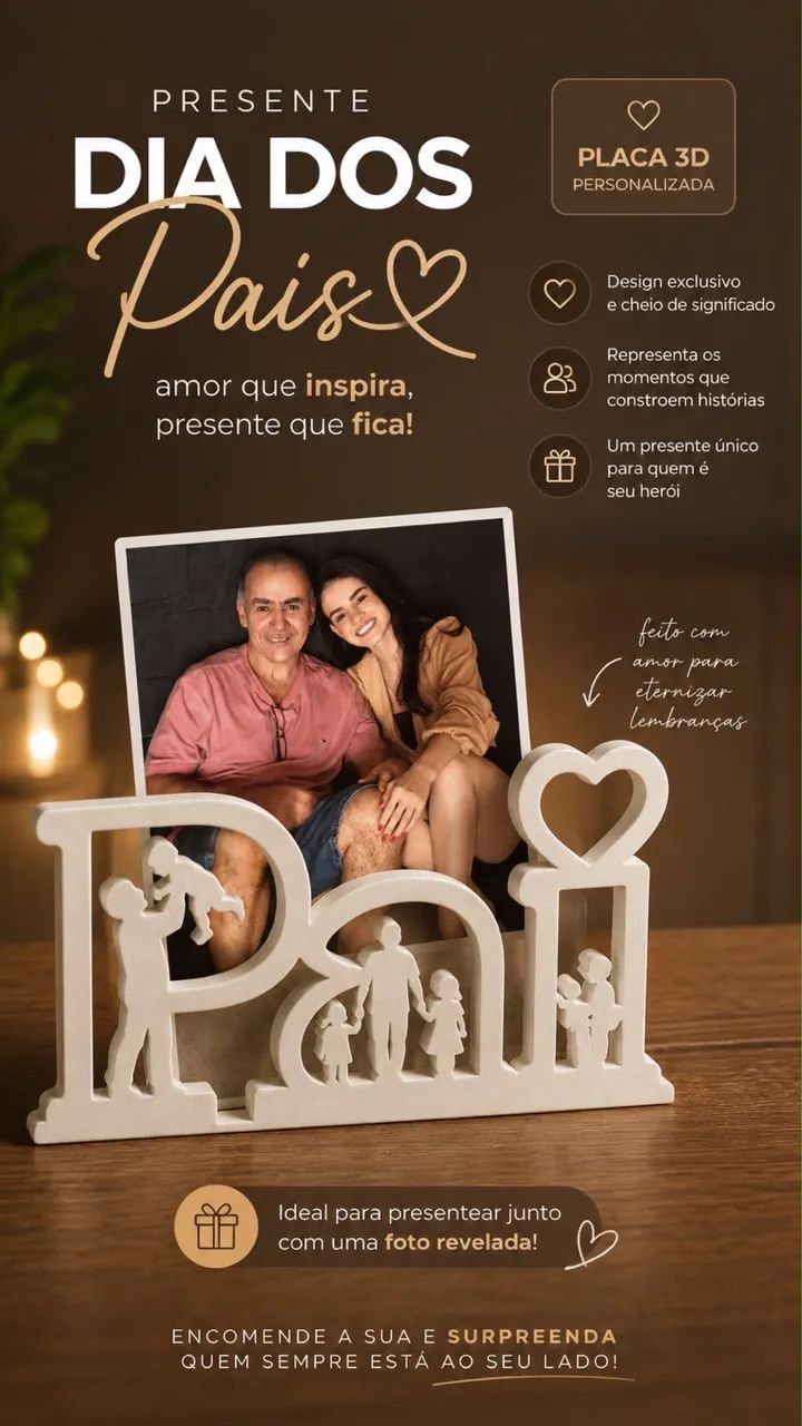 Placa Dia dos Pais - Foto 3