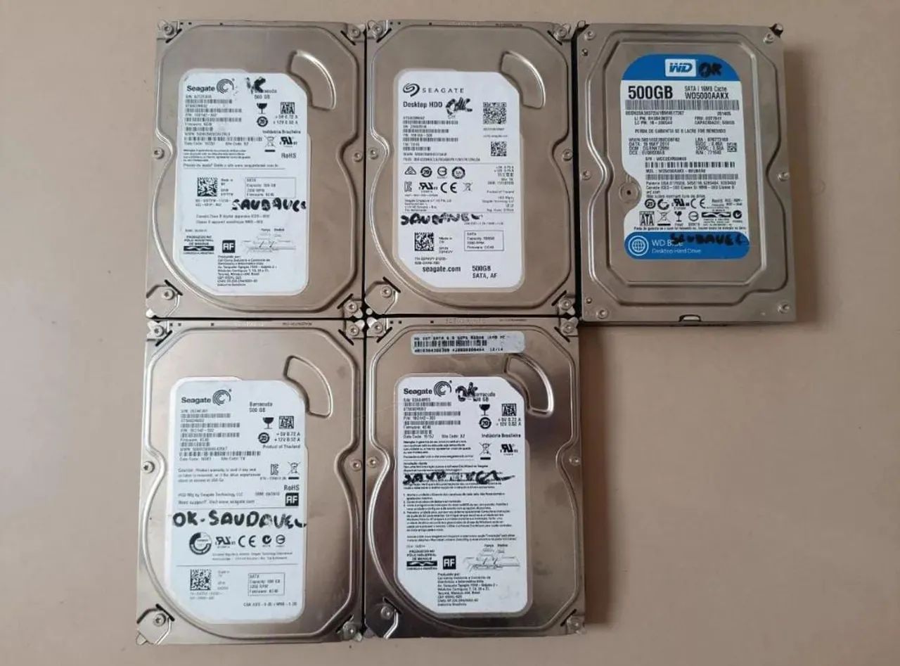 HD 500 GB Seagate e WD
