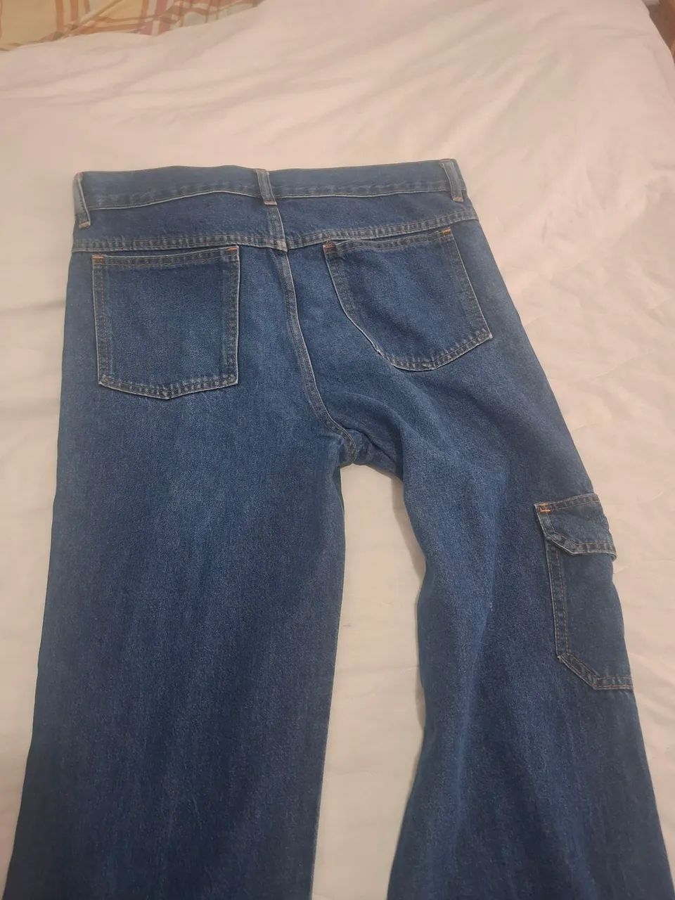 Calça jeans cargo cintura alta tm 42 - Foto 3
