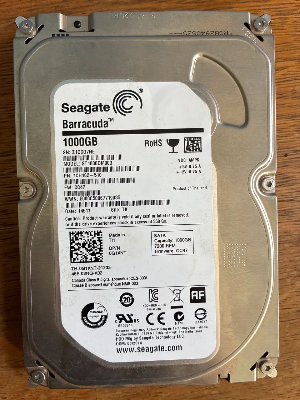 HD Seagate Barracuda 1000GB