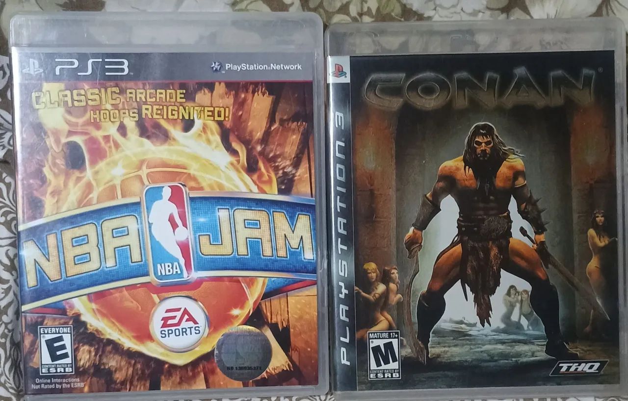 Jogos - Nba jam e Conan - Ps3 - Jogos de Vídeo Game - Vila Piauí