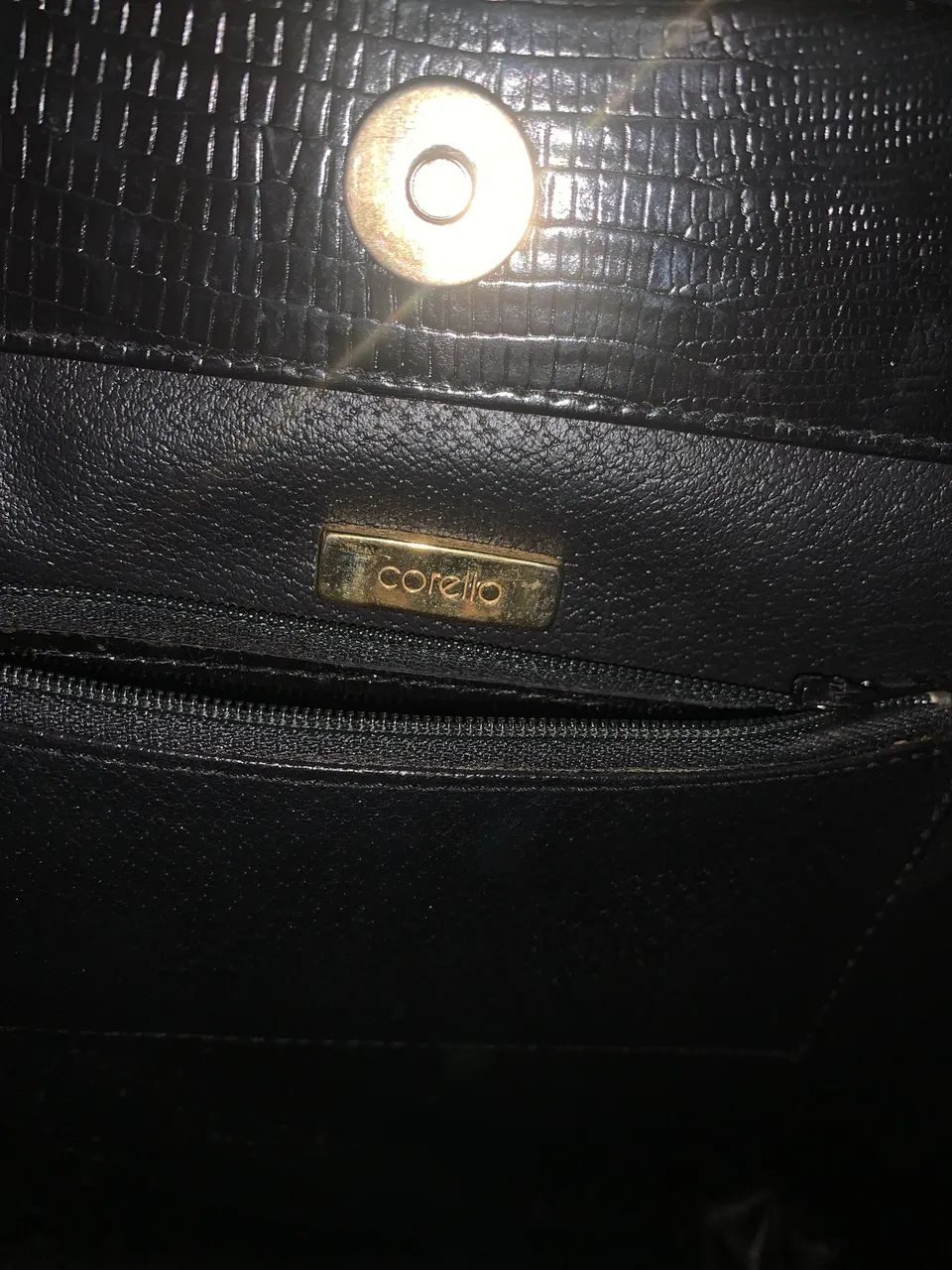 Bolsa preta de couro corello  - Foto 2