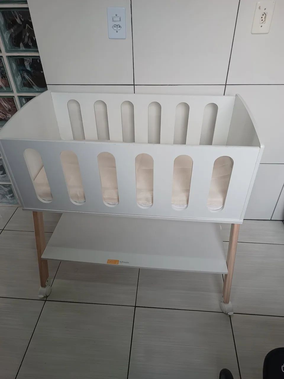 Berço Branco Soft Eco Wood Matic - Foto 4