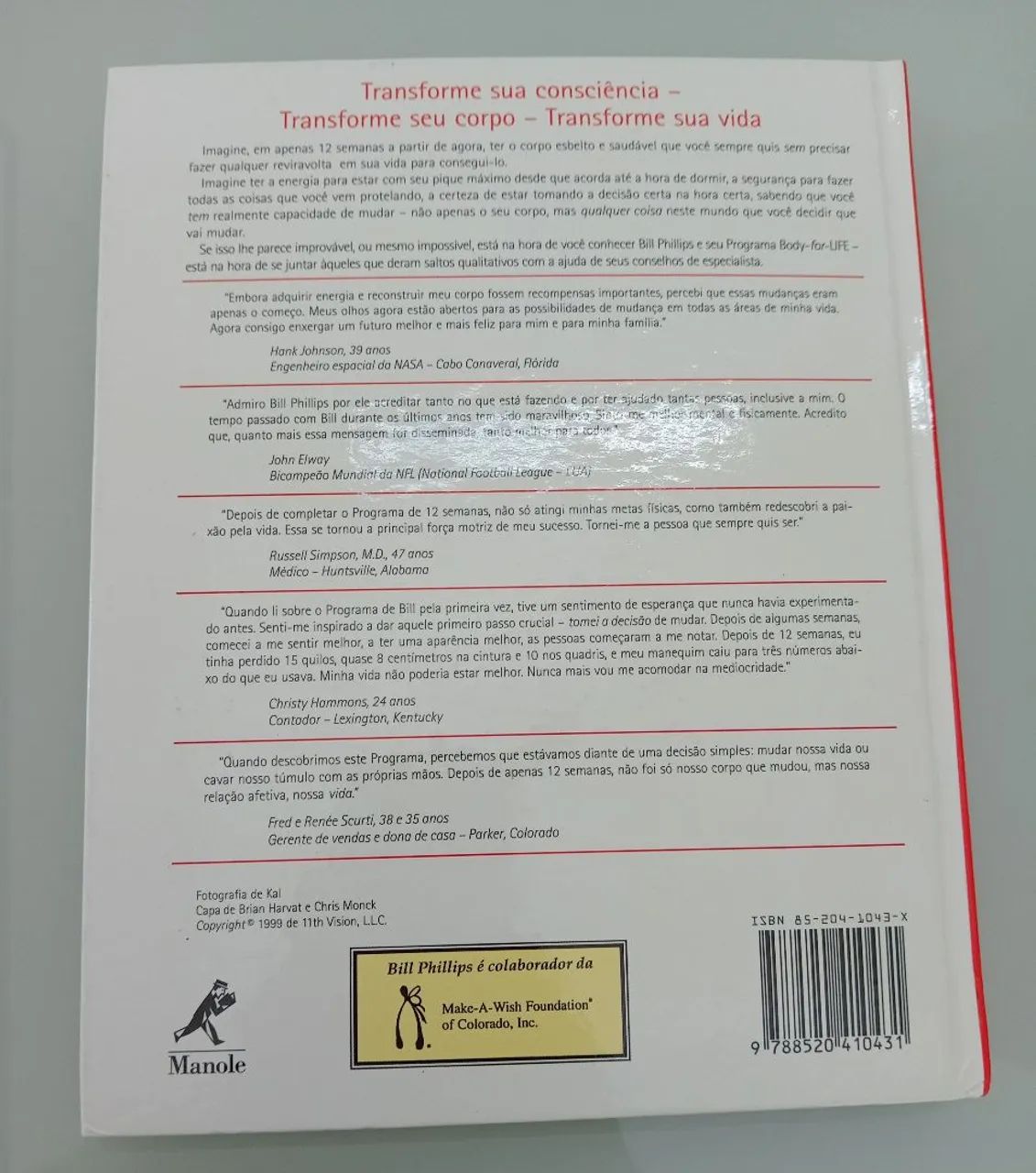 Livro Body For Life Bill Phillips - Foto 3